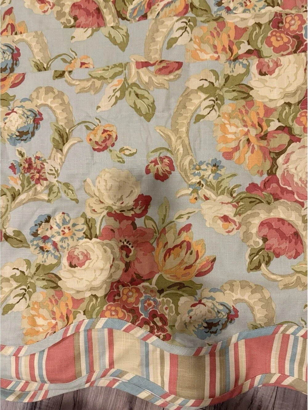 Vintage Waverly Home Classics 4 Valance Panels Floral 50